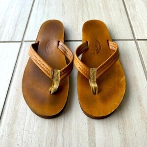 Used - Rainbow Brown Leather Sandals